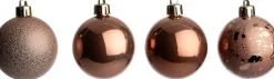 Intratuin kerstbal Montrose bruin D 6 cm 16 stuks