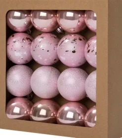 Intratuin kerstbal Montrose roze D 6 cm 16 stuks