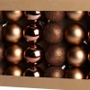 Intratuin kerstbal Montrose bruin D 4 cm 24 stuks