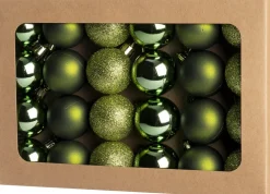 Intratuin kerstbal Montrose groen D 4 cm 24 stuks