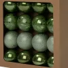 Intratuin kerstbal Montrose groen D 6 cm 16 stuks