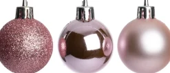 Intratuin kerstbal Montrose roze D 4 cm 24 stuks