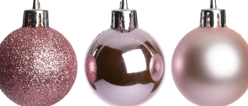 Intratuin kerstbal Montrose roze D 4 cm 24 stuks