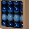 Intratuin kerstbal Montrose blauw D 6 cm 16 stuks