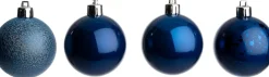 Intratuin kerstbal Montrose blauw D 6 cm 16 stuks