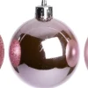 Intratuin kerstbal Montrose roze D 6 cm 12 stuks
