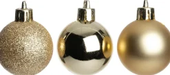 Intratuin kerstbal Montrose goud D 4 cm 24 stuks
