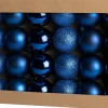 Intratuin kerstbal Montrose blauw D 4 cm 24 stuks