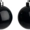 Intratuin kerstbal Montrose zwart D 6 cm 16 stuks