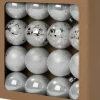 Intratuin kerstbal Montrose zilver D 6 cm 16 stuks