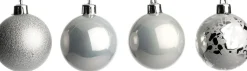 Intratuin kerstbal Montrose zilver D 6 cm 16 stuks