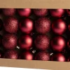 Intratuin kerstbal Montrose paars D 4 cm 24 stuks