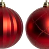 Intratuin kerstbal Montrose rood D 15 cm 2 stuks