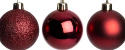 Intratuin kerstbal Montrose paars D 6 cm 12 stuks