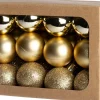 Intratuin kerstbal Montrose goud D 3 cm 24 stuks