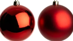 Intratuin kerstbal Montrose rood D 10 cm 4 stuks