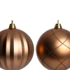 Intratuin kerstbal Montrose bruin D 15 cm 2 stuks