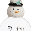 Intratuin kerstbal my first christmas blauw 7,5 x 3,3 x 14,3 cm