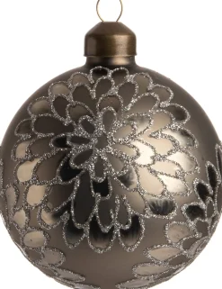 Intratuin kerstbal Myra bruin D 8 cm