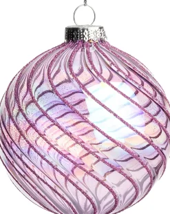 Intratuin kerstbal Namlos roze D 8 cm