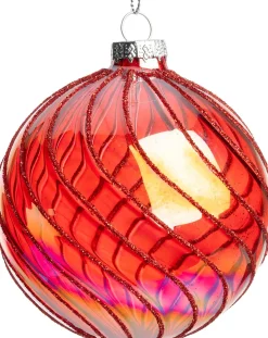 Intratuin kerstbal Namlos rood D 8 cm