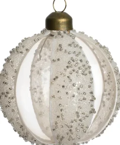 Intratuin kerstbal Navan beige D 8 cm