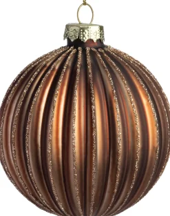 Intratuin kerstbal Niall bruin D 8 cm