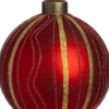 Intratuin kerstbal Oisin rood D 8 cm