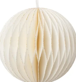 Intratuin kerstbal Ombre crème D 7,5 cm