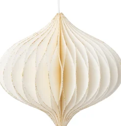 Intratuin kerstbal Ombre ui crème D 9,5 H 9 cm