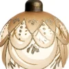 Intratuin kerstbal Ouffet goud D 8 cm