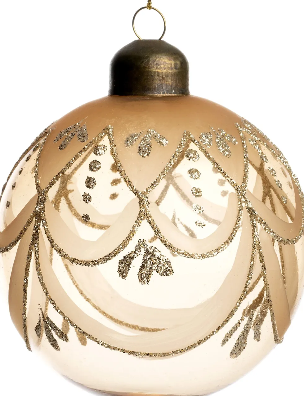 Intratuin kerstbal Ouffet goud D 8 cm