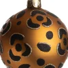 Intratuin kerstbal panter donker goud D 10 cm