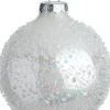 Intratuin kerstbal Peebles wit D 8 cm