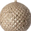 Intratuin kerstbal Pine beige D 9 H 9 cm