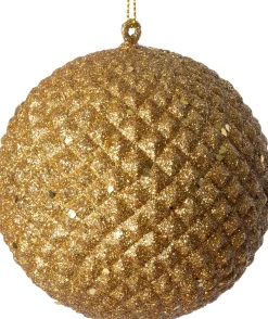 Intratuin kerstbal Pine goud D 9 H 9 cm