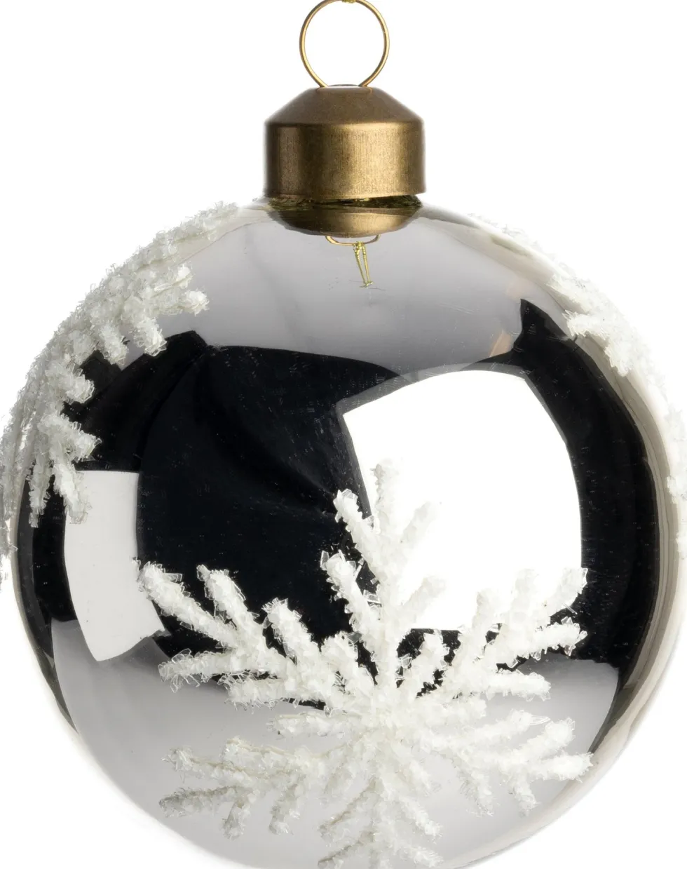 Intratuin kerstbal Pittem glanzend zilver D 8 cm