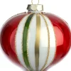 Intratuin kerstbal Portsoy rood / groen D 8 cm