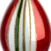 Intratuin kerstbal Portsoy rood / groen D 6 H 12 cm
