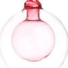 Intratuin kerstbal Preston transparant / roze D 8 cm