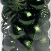 Intratuin kerstbal Reni donkergroen D 6 cm 37-delig