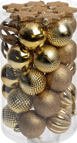 Intratuin kerstbal Reni goud D 6 cm 37-delig