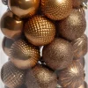 Intratuin kerstbal Reni karamel D 6 cm 37-delig
