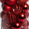 Intratuin kerstbal Reni rood D 6 cm 37-delig