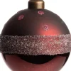 Intratuin kerstbal Rennes donkerrood D 8 H 8 cm