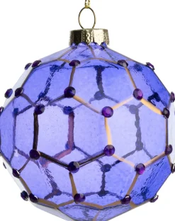 Intratuin kerstbal Rosmuck paars D 8 cm