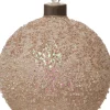 Intratuin kerstbal Rosy met LED verlichting goud / roze D 12 cm