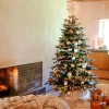 Intratuin kerstbal Scariff crème D 8 cm