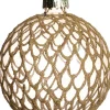 Intratuin kerstbal semitransparant Royton schubben goud D 8 cm