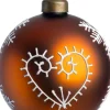 Intratuin kerstbal Seona bruin hart D 8 cm